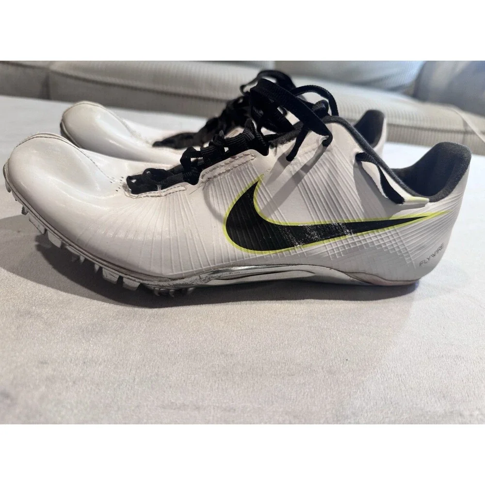 Nike Zoom Ja Fly Track Spikes White Black Volt Running Shoes US 8 487624-107
